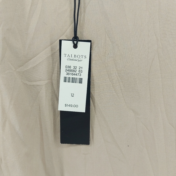 Talbots Fit and Flare Midi Pleated Dress  Size 12 - Picture 3 of 7